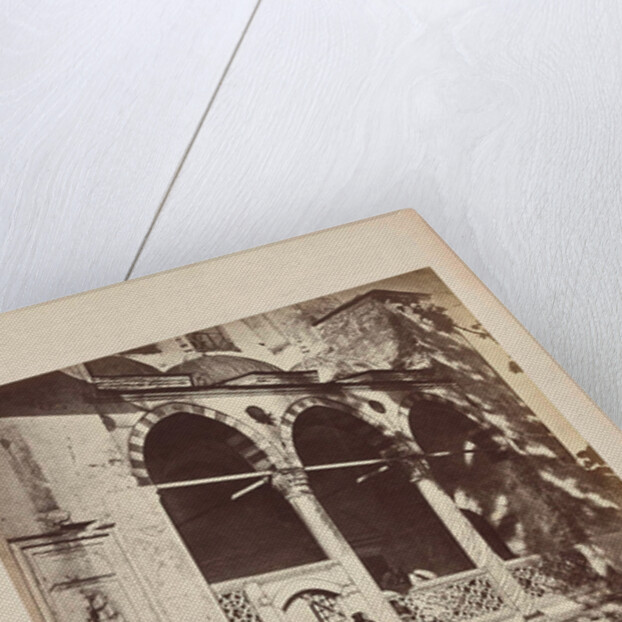 Portico van de Suleymaniye-moskee in Istanbul (Constantinopel). James Robertson by Felice Beato