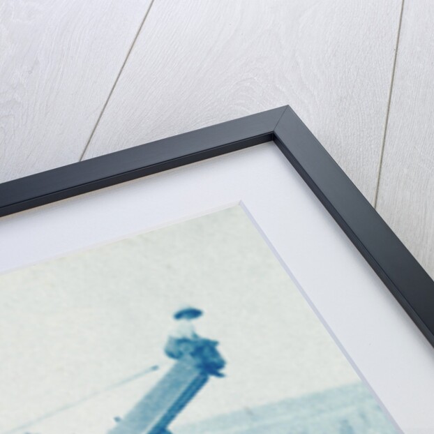 Farmers in a combine harvester, waiting laadkar by Anonymous