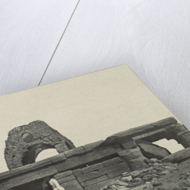 Temple of Amada, with cupola of a Coptic church, Egypt by Anonymous