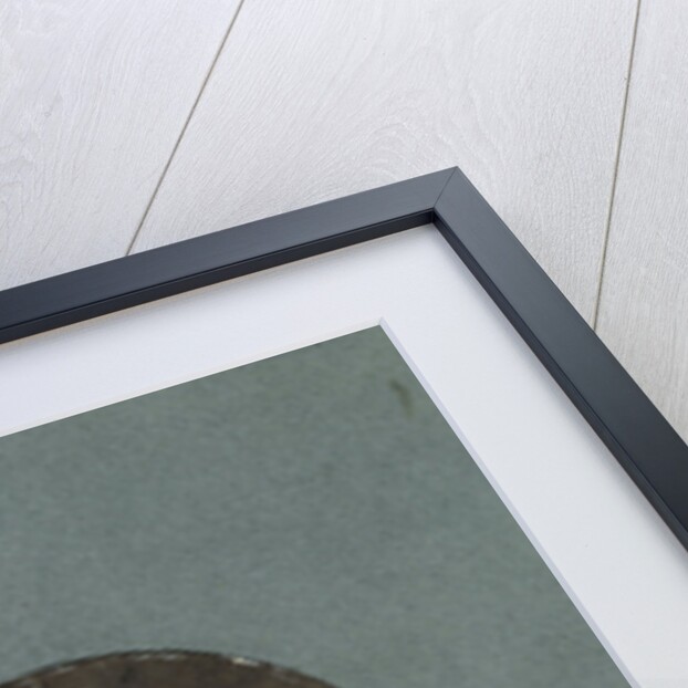 Self Portrait, leaning on table, with the statuette Ariadne auf dem Panther ' by Eduard Isaac Asser