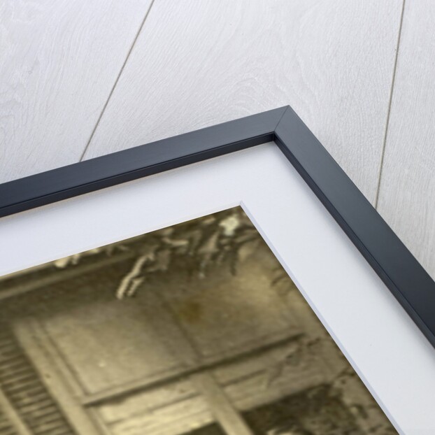 Group portrait of Euphrosine Asser Oppenheim with her brothers and her sister Elisa Beer-Oppenheim in a garden by Eduard Isaac Asser