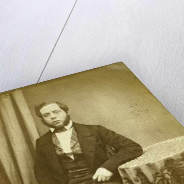Studio Portrait of a young man, Paris, France by Eduard Isaac Asser