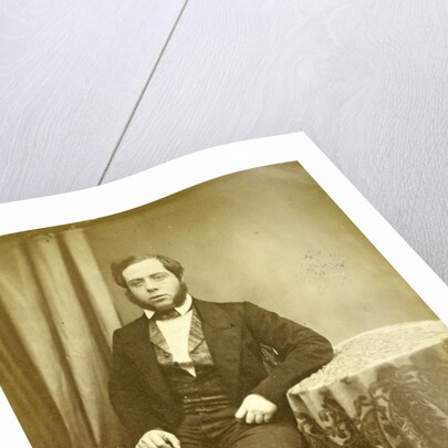 Studio Portrait of a young man, Paris, France by Eduard Isaac Asser