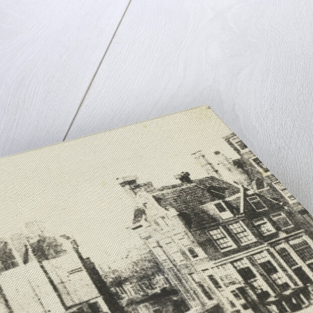 View from the house of the photographer on inn Rondeel in Amsterdam by Eduard Isaac Asser