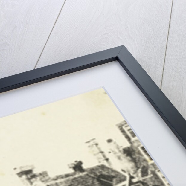 View from the house of the photographer on inn Rondeel in Amsterdam by Eduard Isaac Asser