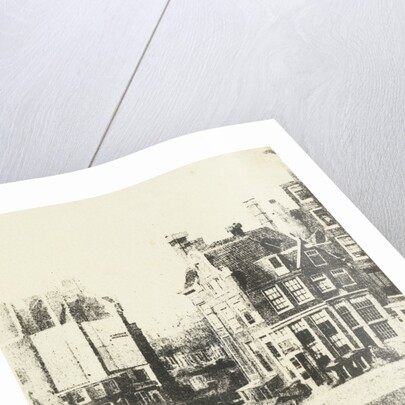 View from the house of the photographer on inn Rondeel in Amsterdam by Eduard Isaac Asser