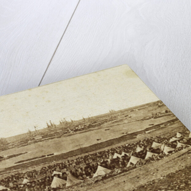 Port of Balaklava with ships and tents, during the Crimean War by James Robertson