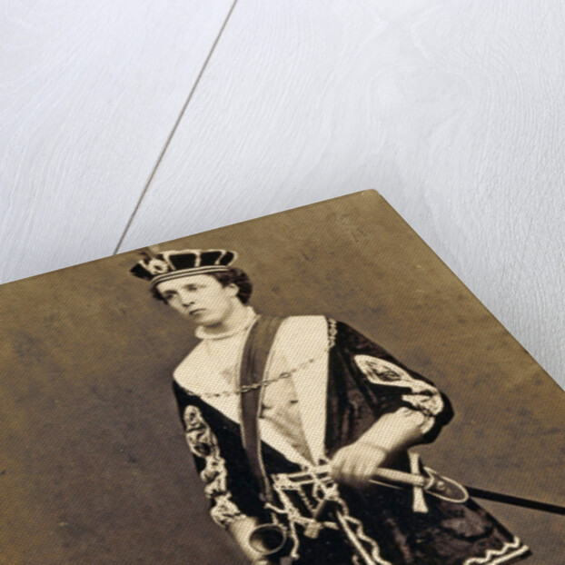 Portrait of the (presumably) Delft student WH Havelaar short coat and hat by Emma Kirchner