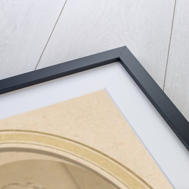 Portrait of a leaning man with a beard and glasses by J. Ephraim