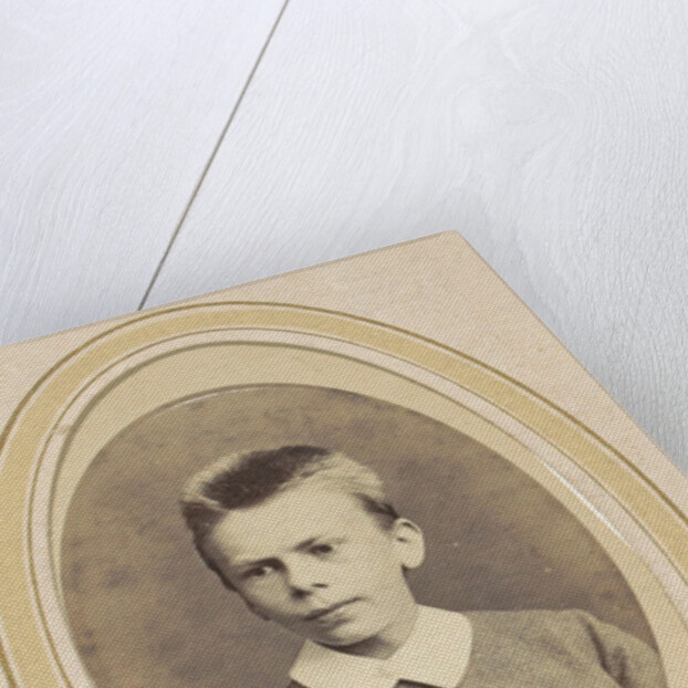 Portrait of a boy with a white collar by J.C. Reesinck