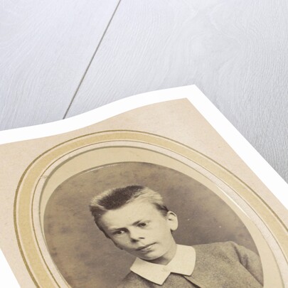 Portrait of a boy with a white collar by J.C. Reesinck