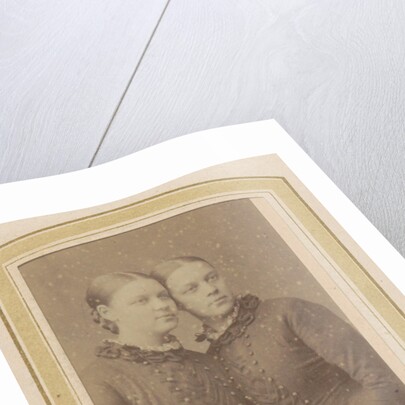 Portrait of two women in dresses, possibly twins by Anonymous