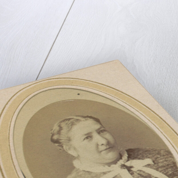 Portrait of a woman with a bow, called Temmink by J.C. Reesinck