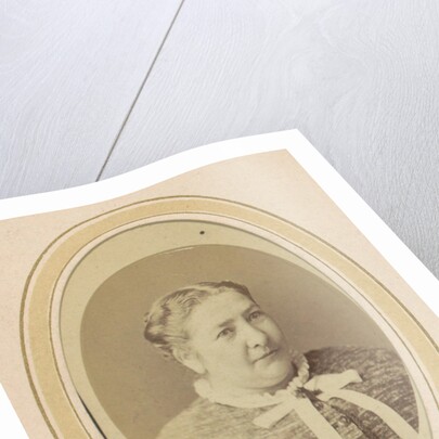 Portrait of a woman with a bow, called Temmink by J.C. Reesinck