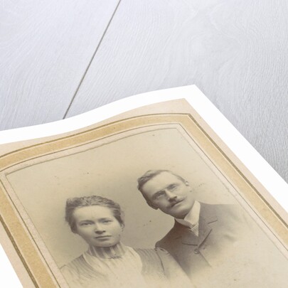 Portrait of a woman and a man with a pince-nez, M. Buttinghausen c. 1873 - c. 1895 by M. Büttinghausen