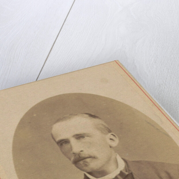 Portrait of a man with a mustache and a bow by Adolf Lasinsky