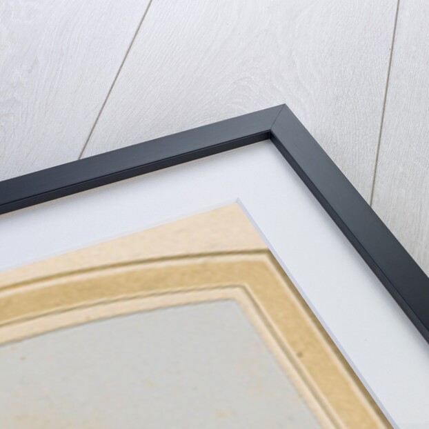 Portrait of a woman with a high-necked blouse with pin and a forelock by Anonymous