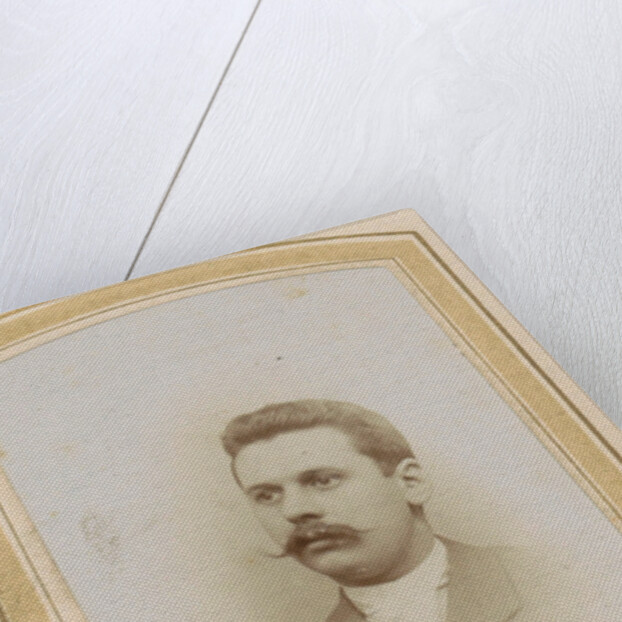 Portrait of a man with a mustache by Emma Kirchner