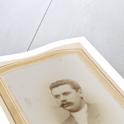 Portrait of a man with a mustache by Emma Kirchner