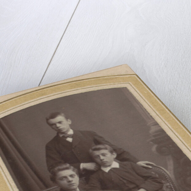 Portrait of three boys by Albert Greiner