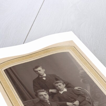 Portrait of three boys by Albert Greiner