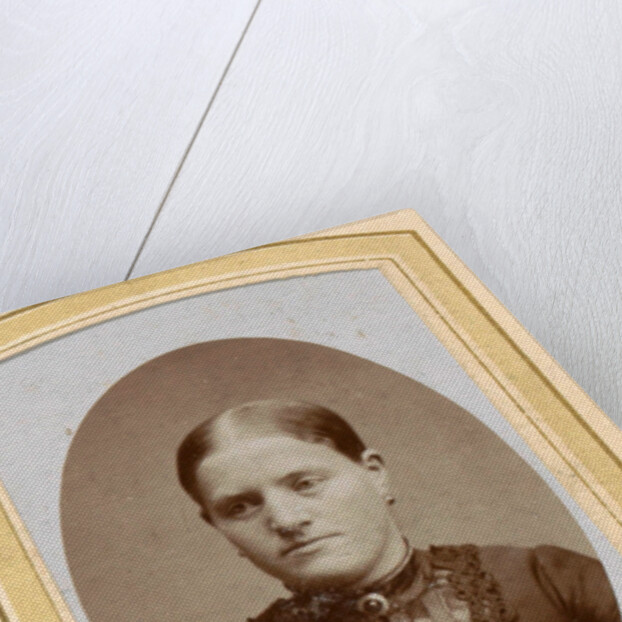 Portrait of a woman with a necklace by H. Bulens Jr