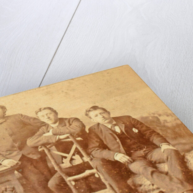 Portrait of four young men by Albert Greiner