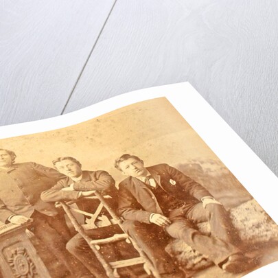 Portrait of four young men by Albert Greiner