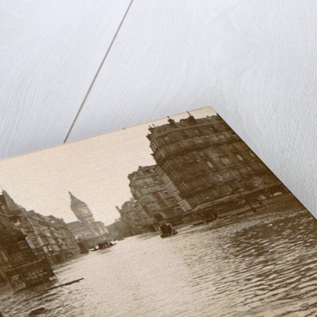 Flooded street in Paris by Anonymous