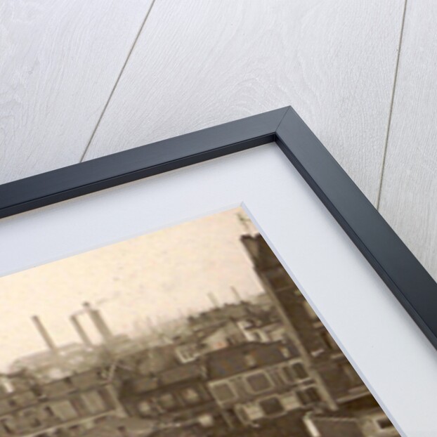 Flooded suburb of Paris seen from a window, 1910, France by Anonymous
