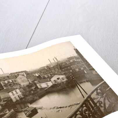 Flooded suburb of Paris seen from a window, 1910, France by Anonymous