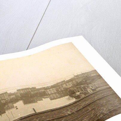 Flooded buildings during the flooding of Paris, seen from a train by France