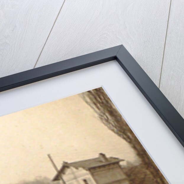 Houses on a flooded area in a suburb of Paris by France