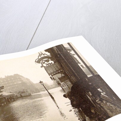 album flooding Paris suburbs in 1910, France by Anonymous