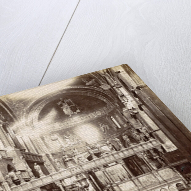 Choir, Byzantine cross, altar and altar of the Basilica of San Marco in Venice by Carlo Ponti