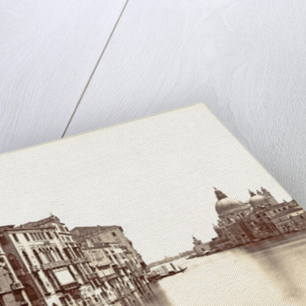 Grand Canal palaces, the Basilica of Santa Maria della Salute and the Fondamente Salute in Venice by Carlo Ponti