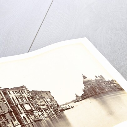 Grand Canal palaces, the Basilica of Santa Maria della Salute and the Fondamente Salute in Venice by Carlo Ponti