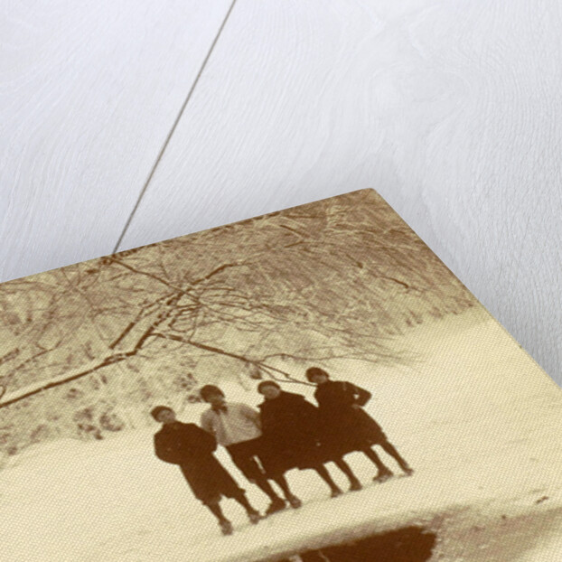 Children with swans in a hole by Anonymous