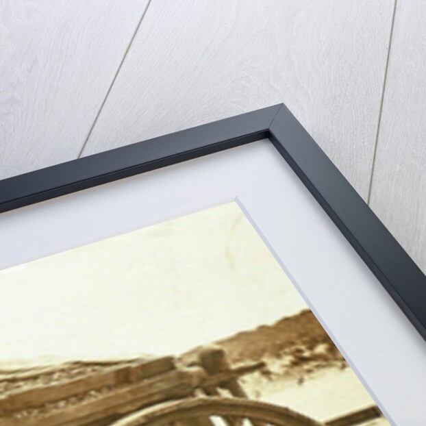 Man with A shell on the beach by Anonymous