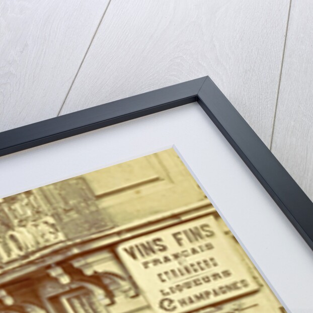 Two women and three children standing at the entrance of wine trade Caves St. Germain by Anonymous