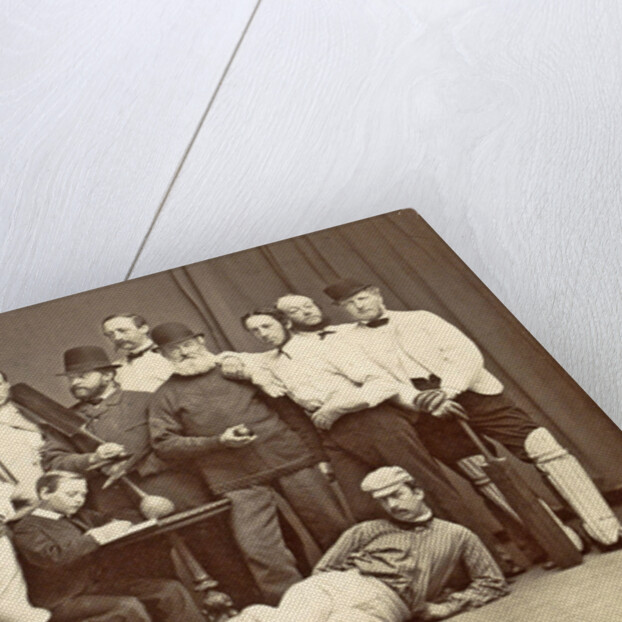 Group portrait of the members of the Christiania Cricket Club by Anonymous