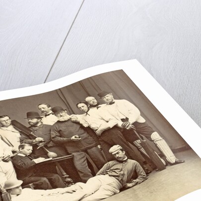 Group portrait of the members of the Christiania Cricket Club by Anonymous