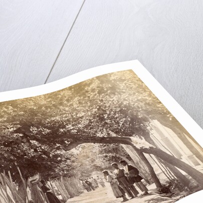 Men on a lane in Isfahan Iran by Antoine Sevruguin