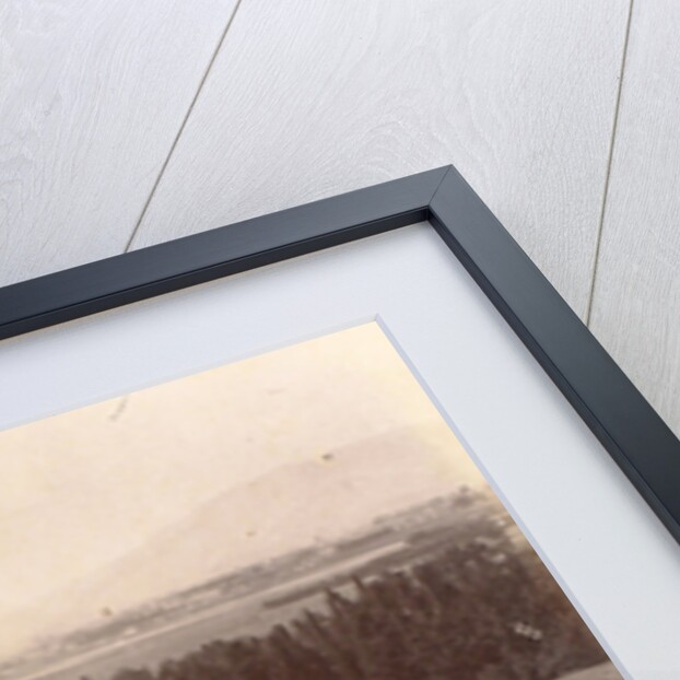 View of a walled garden and fields in Persia by Antoine Sevruguin