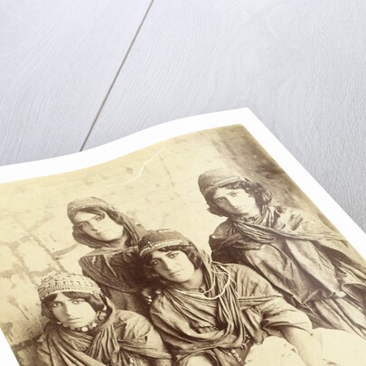 Portrait of four young Kurdish women by Antoine Sevruguin