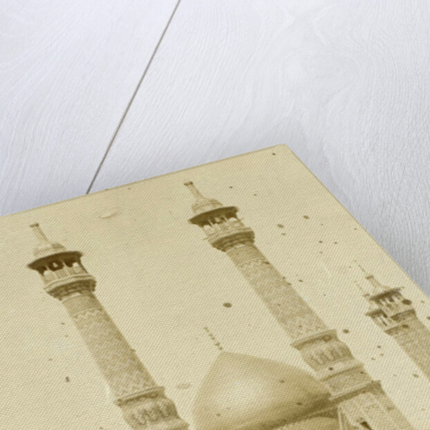 Exterior of Fatima Masumeh shrine (Hazrat-e Masumeh) in Qom Iran by Antoine Sevruguin