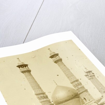 Exterior of Fatima Masumeh shrine (Hazrat-e Masumeh) in Qom Iran by Antoine Sevruguin