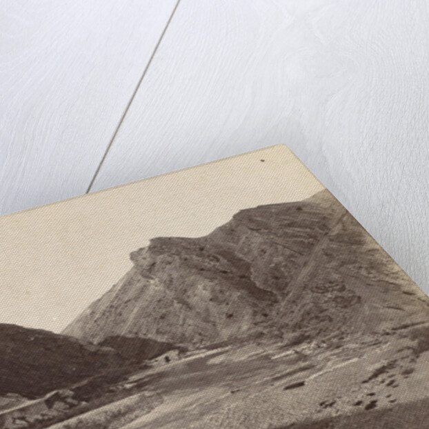 View of the Daliki river and mountains in Persia Iran by Antoine Sevruguin