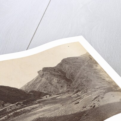 View of the Daliki river and mountains in Persia Iran by Antoine Sevruguin