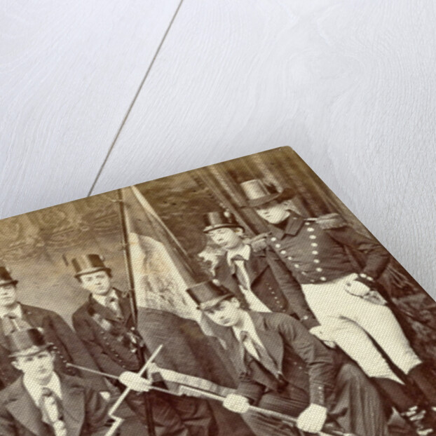 Portrait men in suits independence celebrations by Anonymous